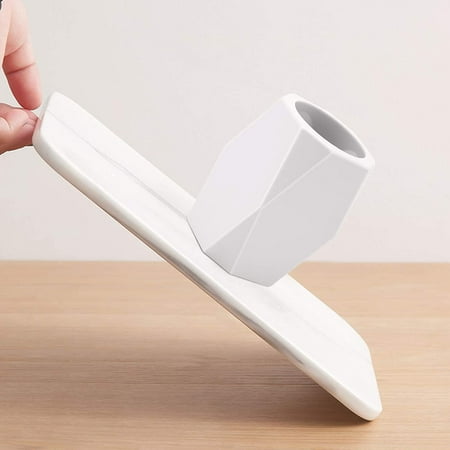 White 2 Pack Silicone Pencil Holder Geometric Pen Cup Case Makeup Brush Holder Stand for Office School Home Desk Stationery Organizer White 2 Pack Silicone Pencil Holder Geometric Pen Cup Case Makeup Brush Holder Stand for Office School Home Desk Stationery Organizer